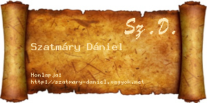 Szatmáry Dániel névjegykártya