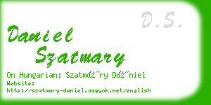 daniel szatmary business card